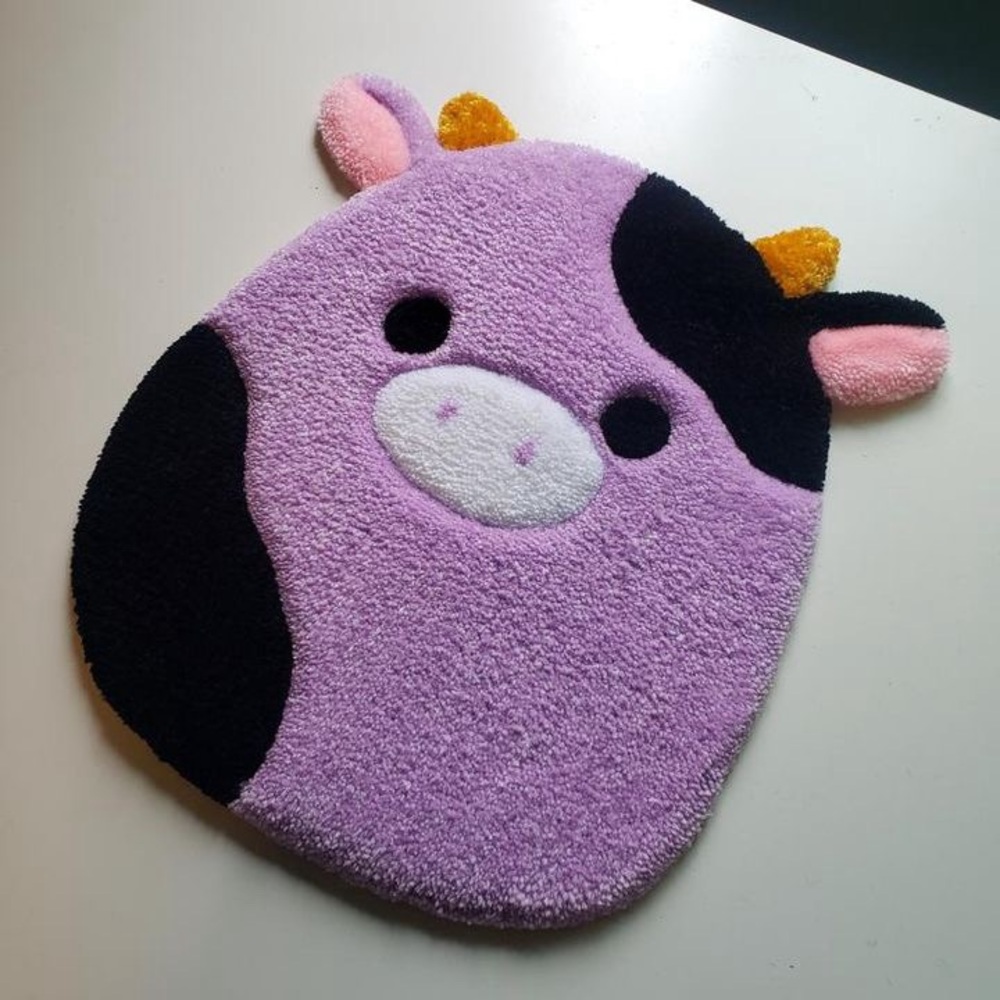 Custom Alexie the Cow Rug 🐮